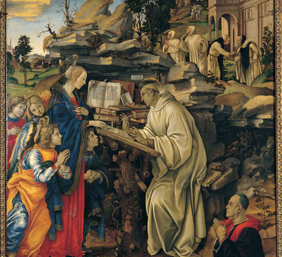 Filippino Lippi Apparizione della Vergine a san Bernardo
