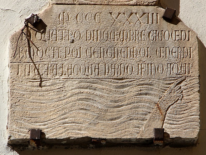 Targa alluvione San Remigio