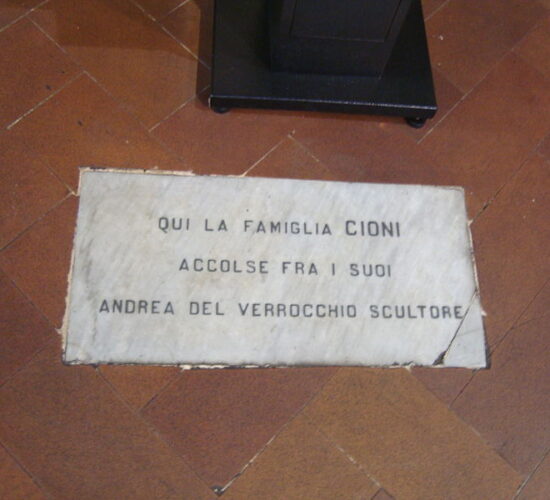 Tomba di Verrocchio sant'ambrogio firenze