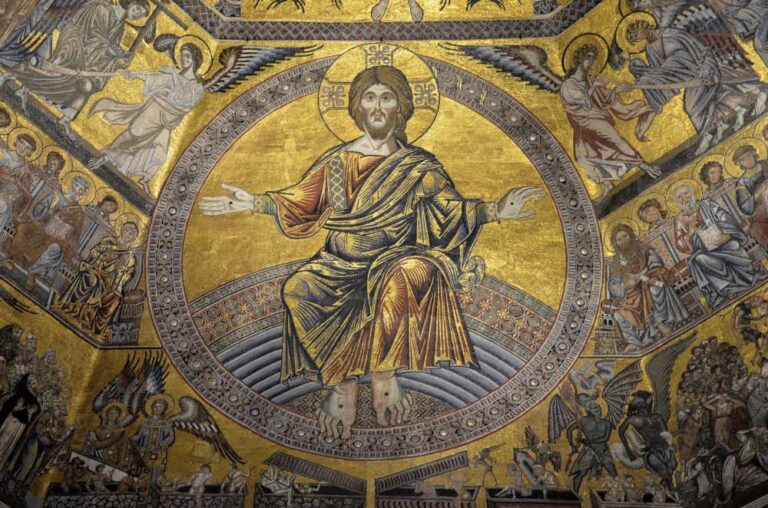 cristo mosaico Battistero Firenze