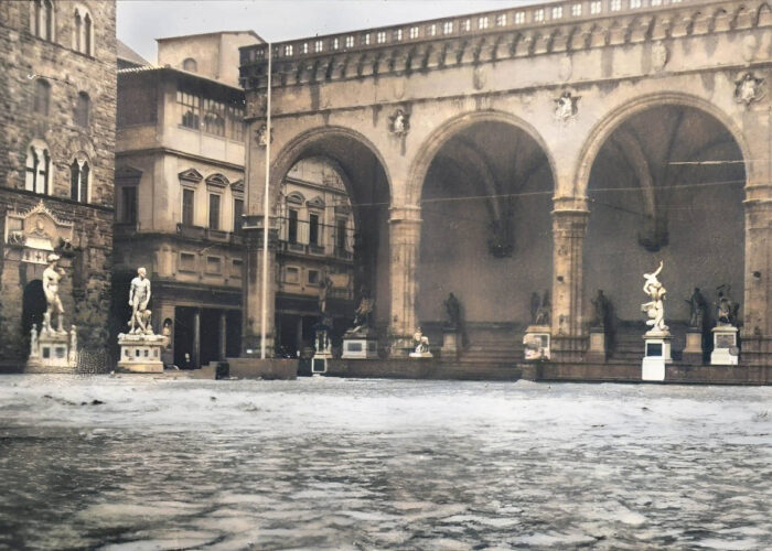 Alluvione di Firenze 1966 Piazza della Signoria